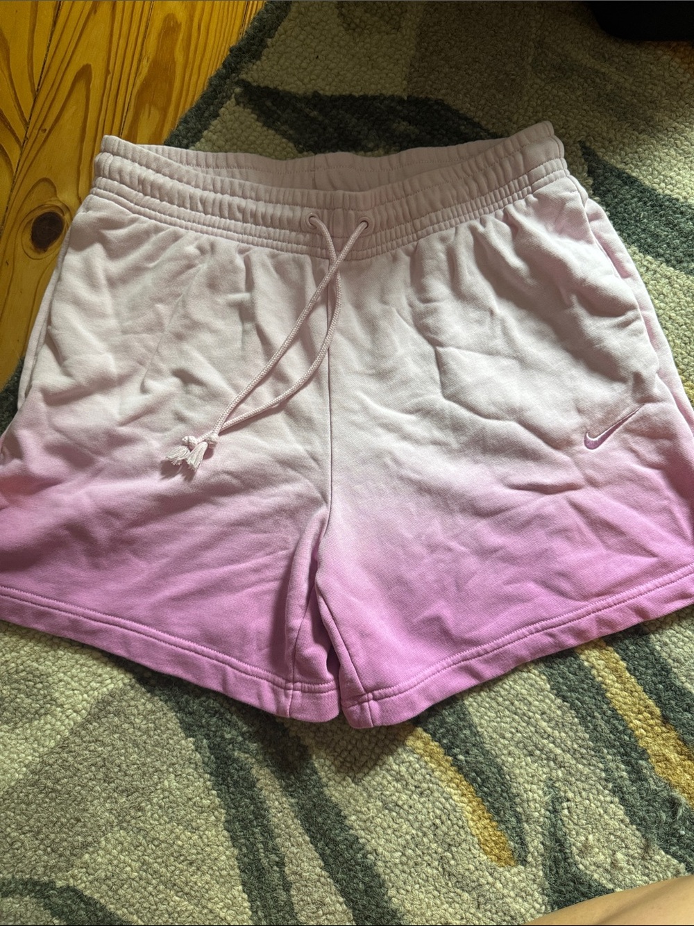 Nike Women's Pink Ombre Athletic Shorts
